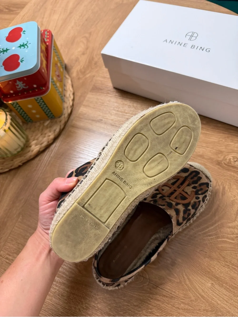 Anine Bing Leopard-Print Espadrilles - Black & Brown